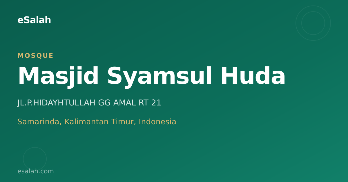 Masjid Syamsul Huda: Tempat Ibadah yang Menyatu dengan Budaya Cilacap